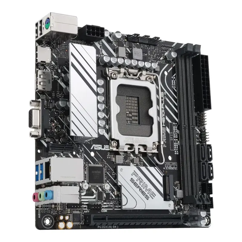 Материнская плата Asus PRIME H610I-PLUS-CSM Soc-1700 Intel H610 2xDDR5 mini-ITX AC`97 8ch(7.1) GbLAN