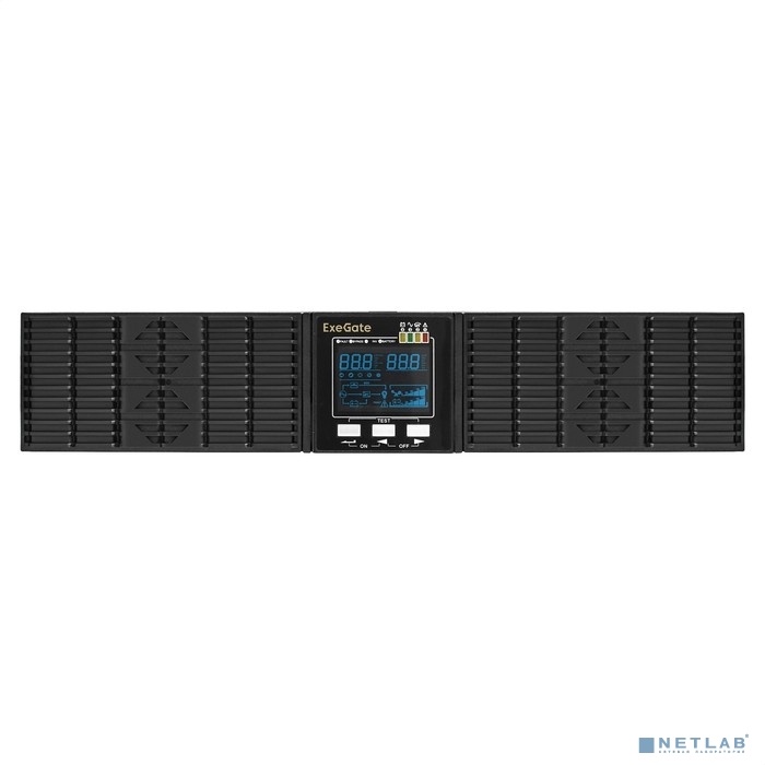 Exegate EX293050RUS ИБП On-line ExeGate PowerExpert ULS-3000.LCD.AVR.1SH.2C13.USB.RS232.SNMP.2U <300