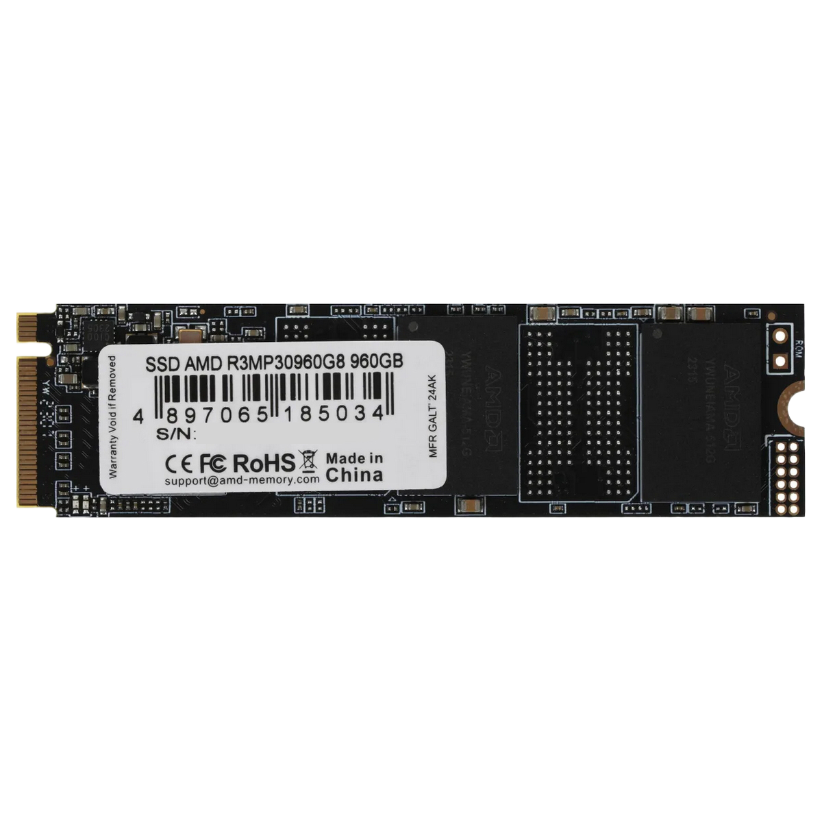 Накопитель SSD AMD PCIe 3.0 x4 960GB R3MP30960G8 Radeon M.2 2280