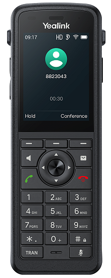 Телефон YEALINK AX86R, экран 2.4", Wi-Fi 6, IP67, Alarm, виброоповещение, Bluetooth, 3.5 mm, Type-C,