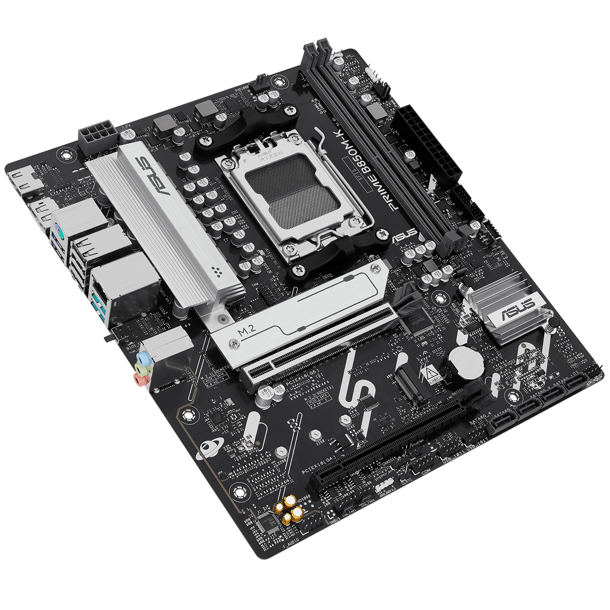 Материнская плата Asus PRIME B850M-K Socket AM5 AMD B850 2xDDR5 mATX AC`97 8ch(7.1) 2.5Gg RAID+HDMI+