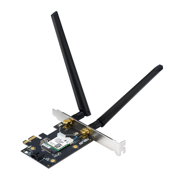 Сетевой адаптер Wi-Fi + Bluetooth Asus PCE-BE6500 BE6500 PCI Express (ант.внеш.съем) 2ант.