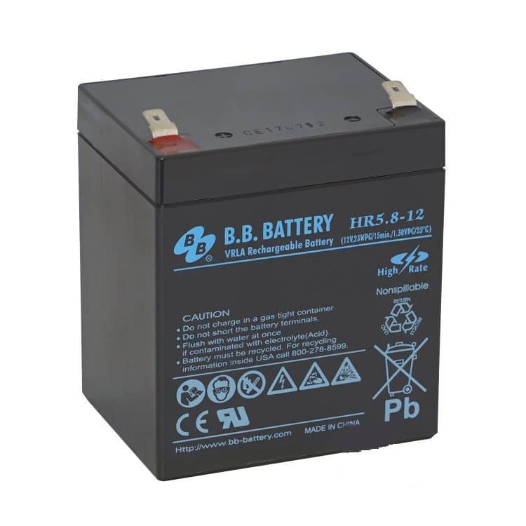 B.B. Battery Аккумулятор HR 5.8-12 (12V 5.8Ah)