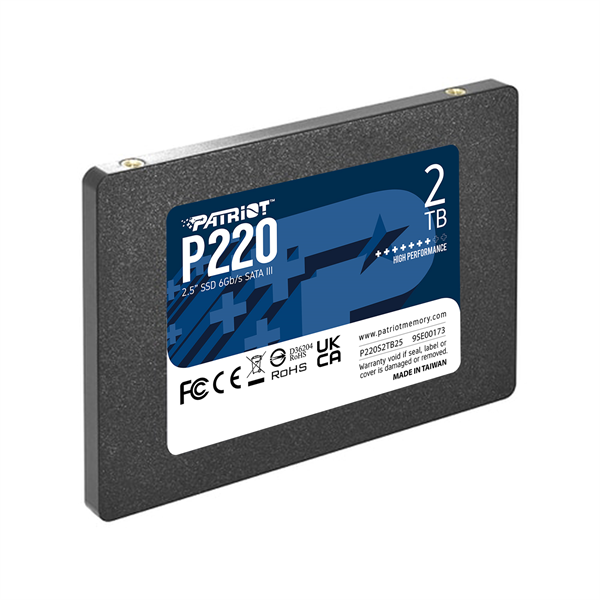 Накопитель SSD Patriot SATA-III 2TB P220S2TB25 P220 2.5"