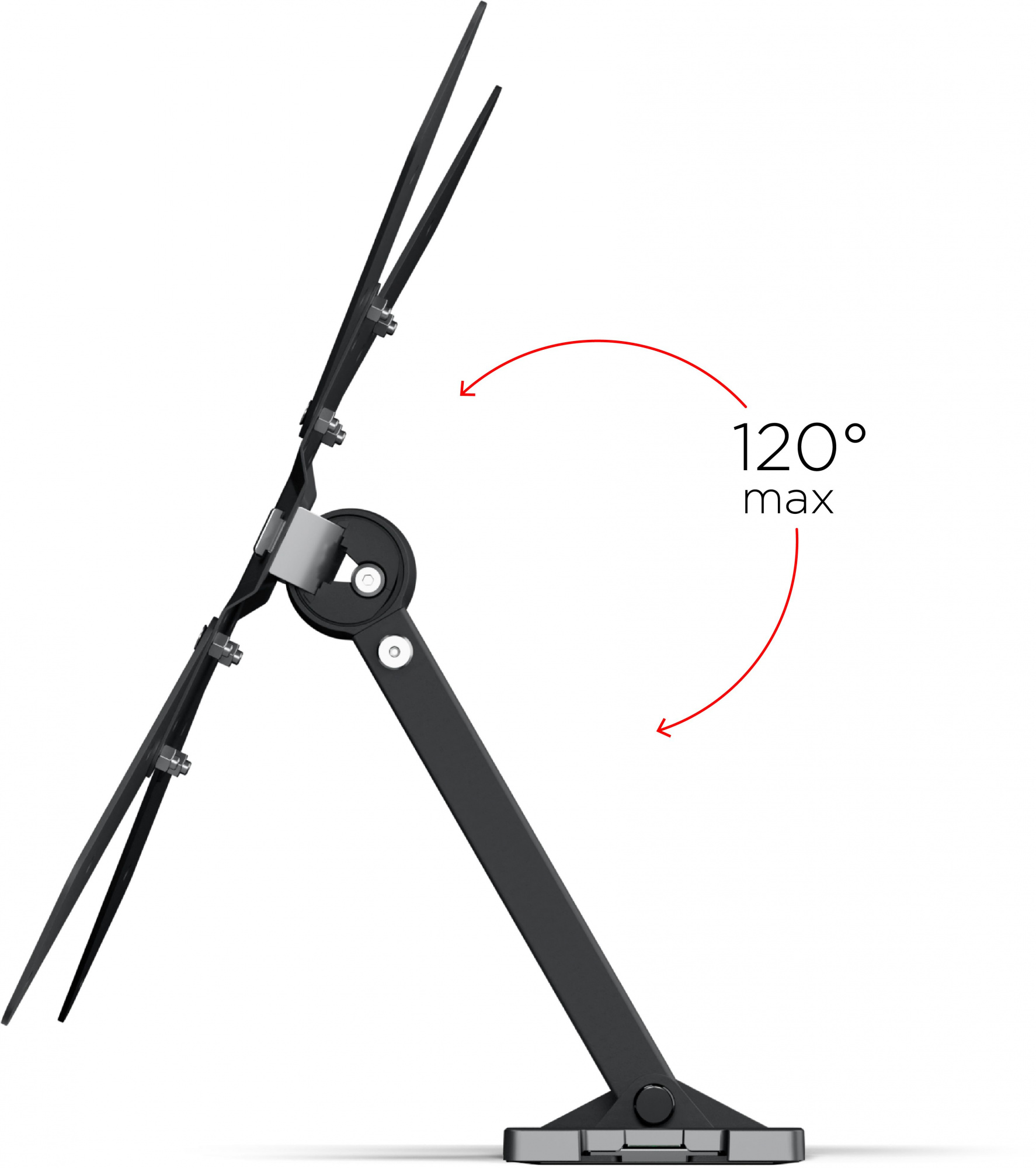 Кронштейн для телевизора Holder LCDS-5520-B черный 32"-55" макс.45кг настенный поворотно-выдвижной и