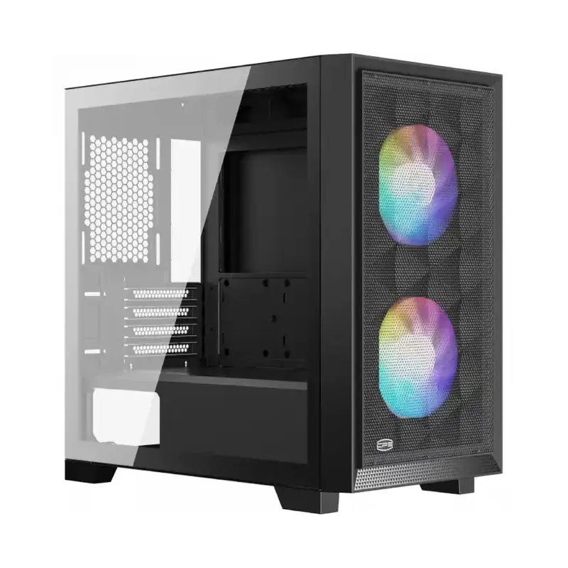 корпус PCCooler C3D310 BK ARGB mATX USB3.0x2/audio 2x120mm ARGB
