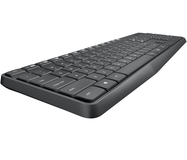 Клавиатура + мышь Logitech MK235 клав:серый мышь:серый USB беспроводная (920-007948)