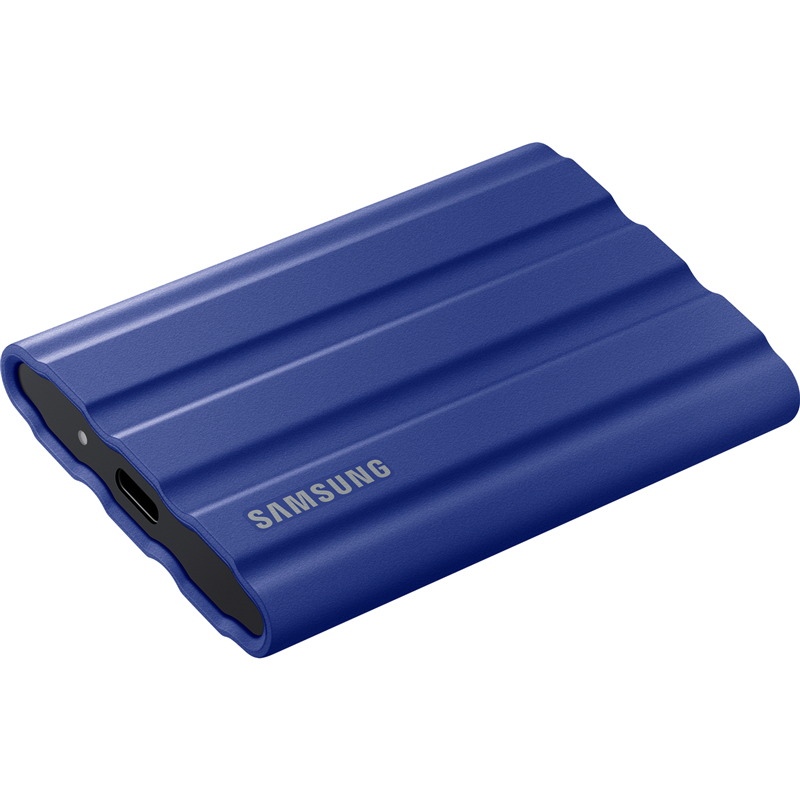 Накопитель SSD Samsung Original USB-C 1Tb MU-PE1T0R/WW Shield T7 1.8" синий