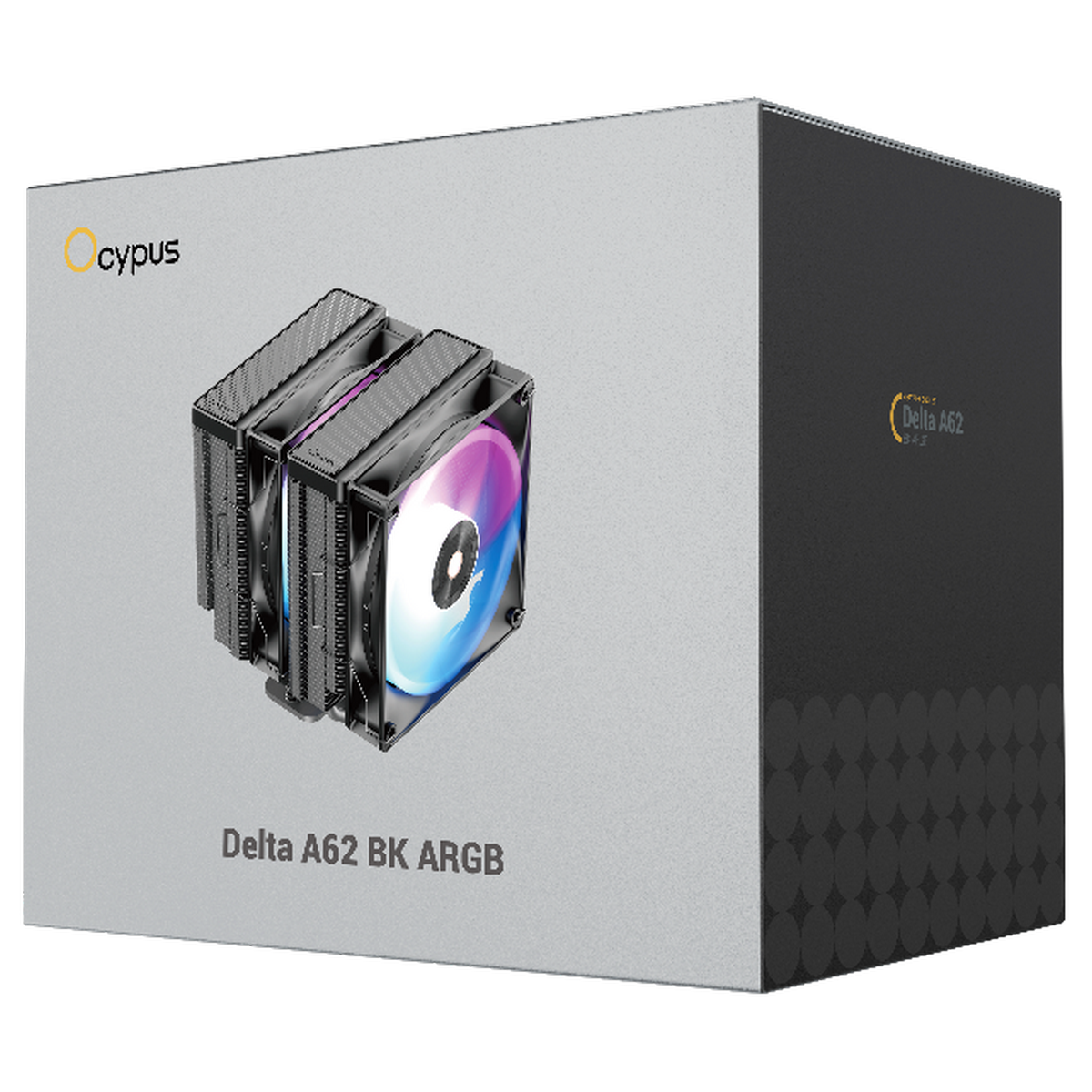 Кулер для процессора Ocypus Delta A62 BK ARGB, 2x120mm ARGB FAN, Top Panel, 6 HEAT PIPES, 4-PIN PWM,
