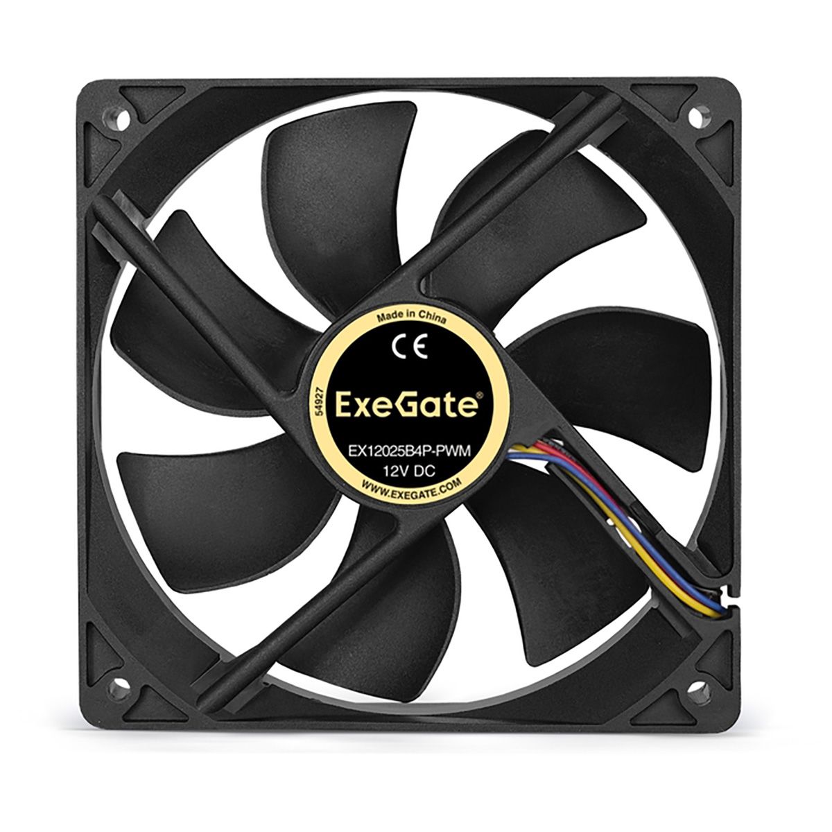 Exegate EX283391RUS Вентилятор ExeGate E12025B4P-PWM, 120x120x25 мм, двойной шарикоподшипник, 4pin, 