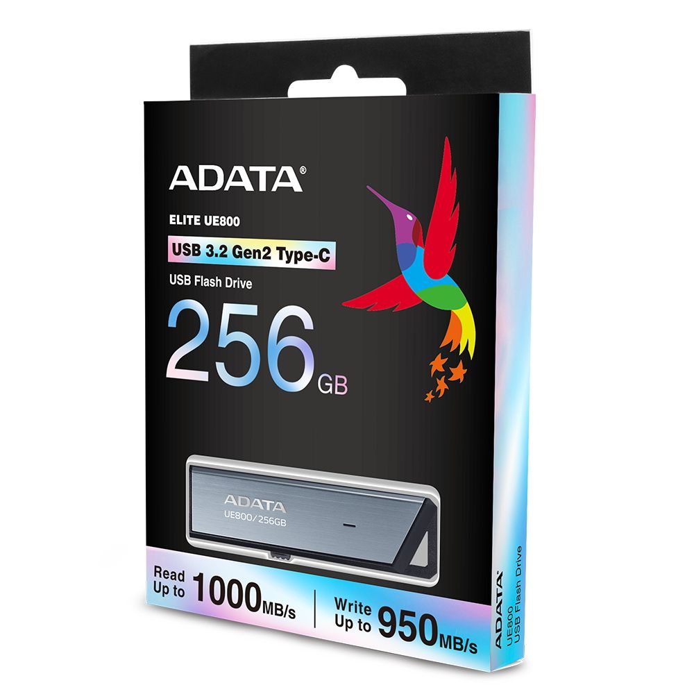 Флеш Диск A-Data 256Gb Type-C UE800 AELI-UE800-256G-CSG USB3.2 серебристый
