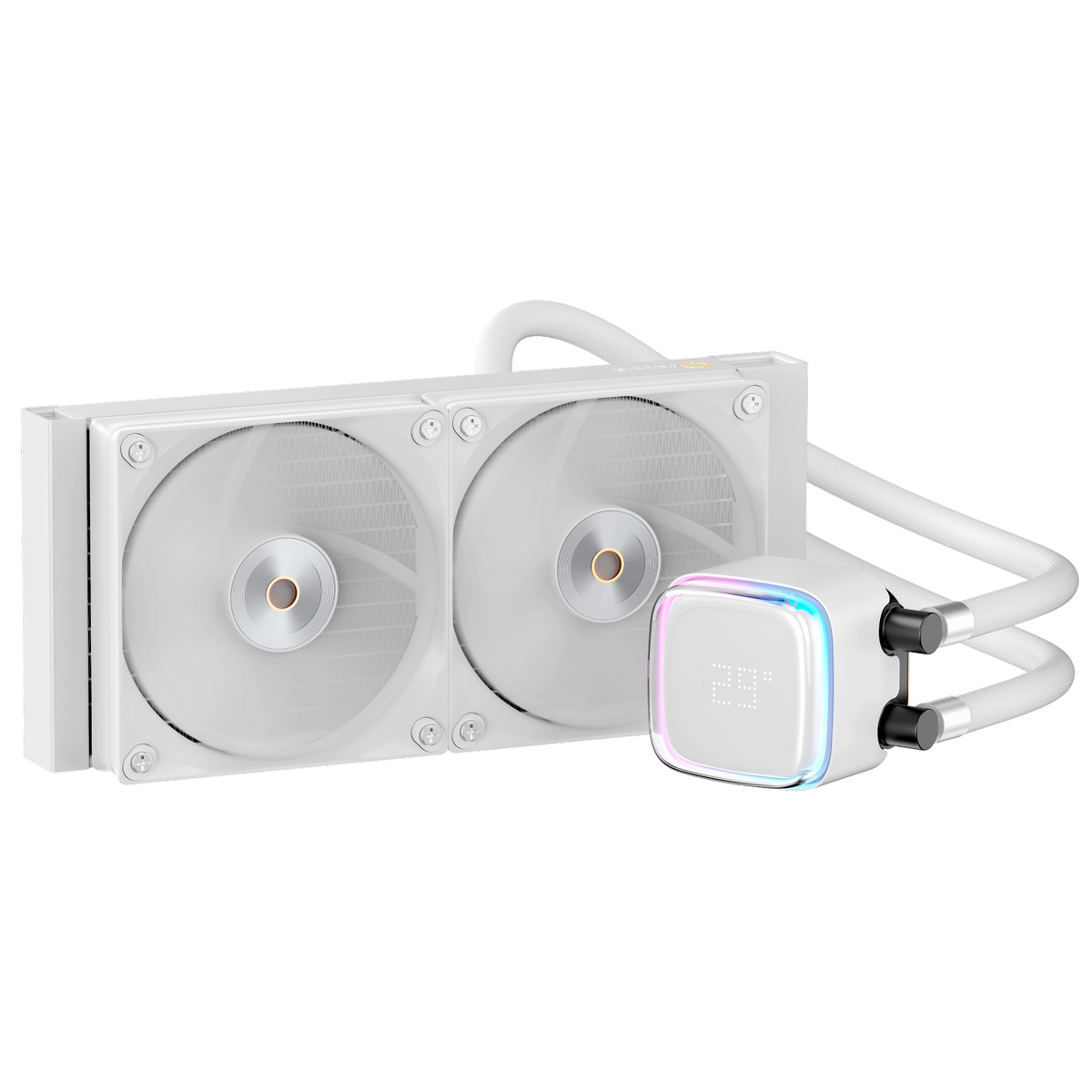 Вентилятор Cooler Ocypus Iota L24 WH ARGB White 280W/ All Intel/ AMD AM*/ Digital display / Screws