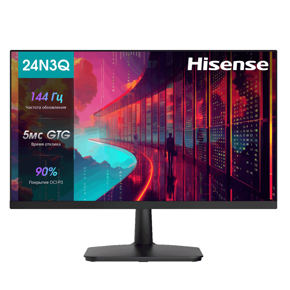 Монитор Hisense 23.8" 24N3Q черный IPS LED 16:9 HDMI матовая 1000:1 250cd 178гр/178гр 1920x1080 144H