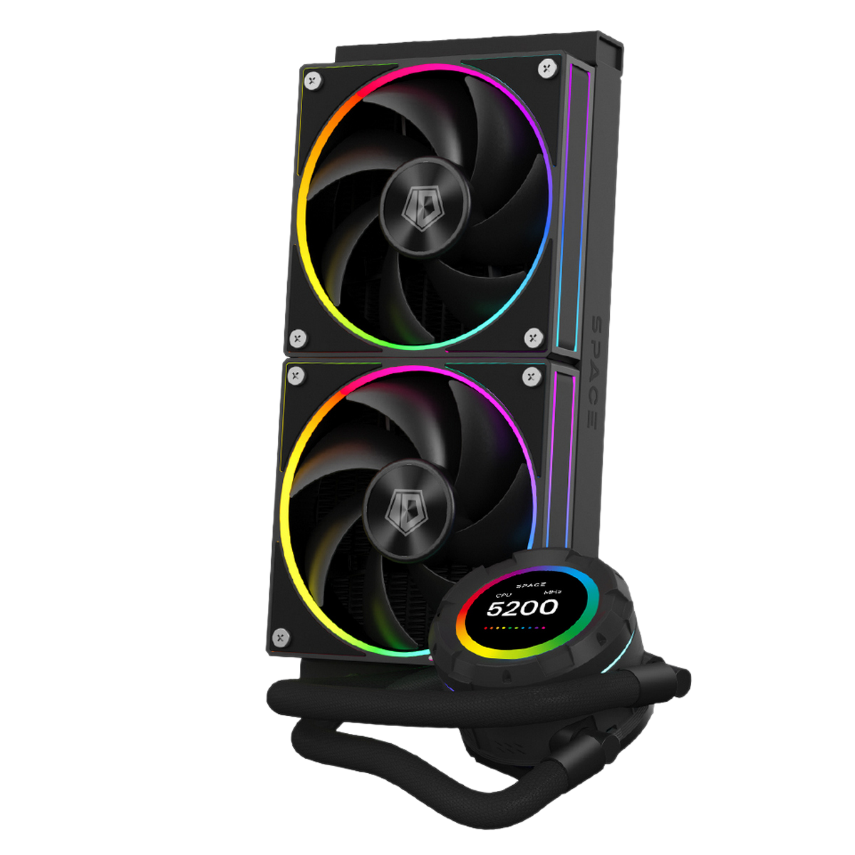 Система водяного охлаждения ID-Cooling SL240 ARGB Soc-AM5/AM4/1200/1700/1851 черный 4-pin 14-30dB Al