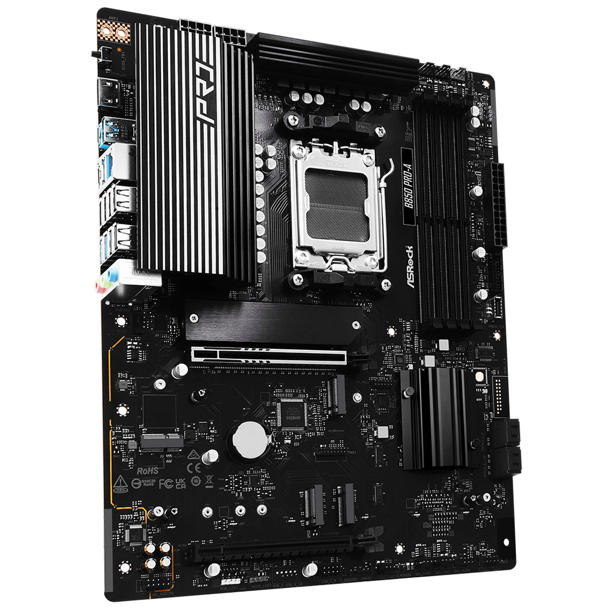 Материнская плата Asrock B850 PRO-A Socket AM5 AMD B850 4xDDR5 ATX AC`97 8ch(7.1) 2.5Gg RAID+HDMI