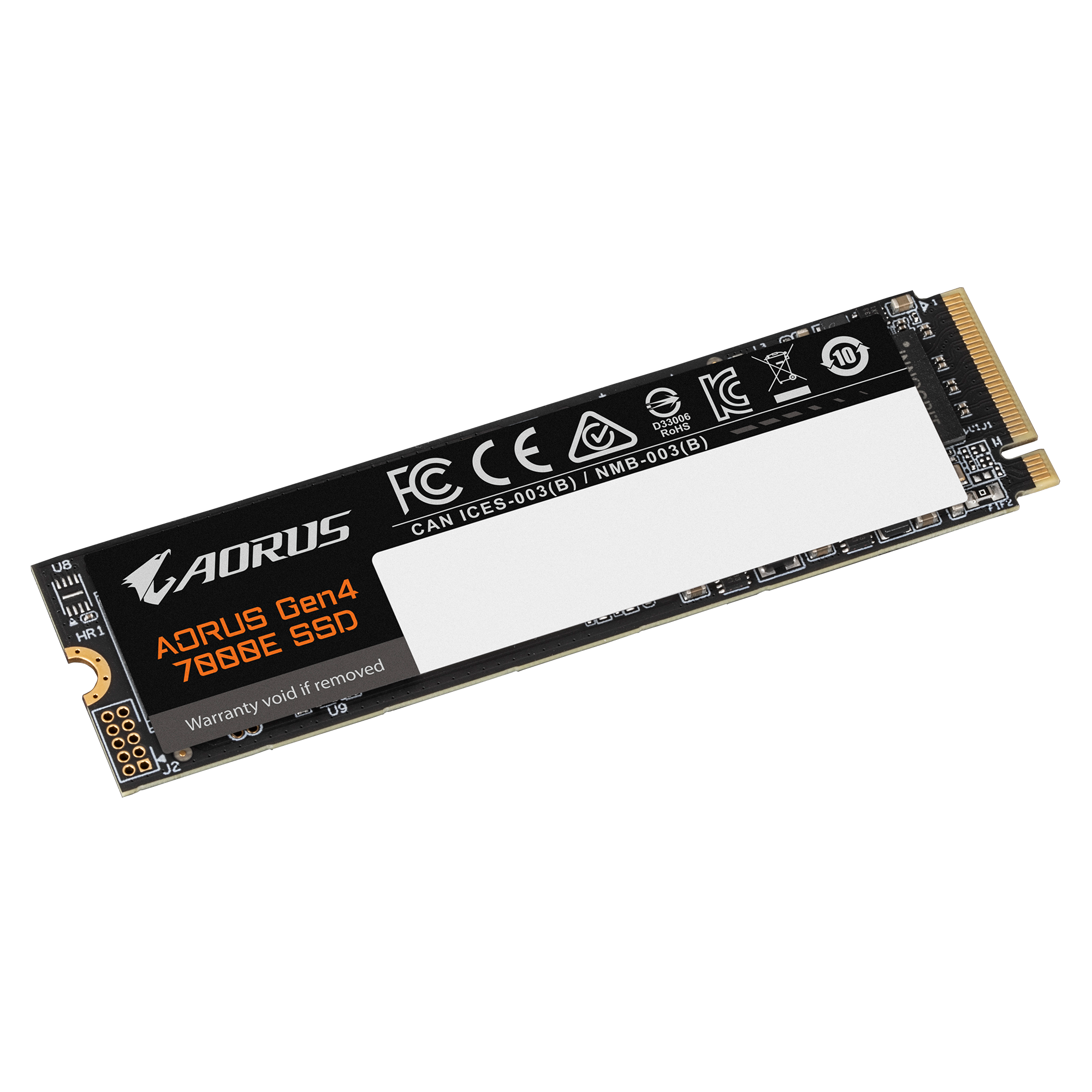 Твердотельный накопитель SSD AORUS M.2 2280 4TB AORUS 7000E Client SSD PCIe Gen4x4 with NVMe, 7100/6