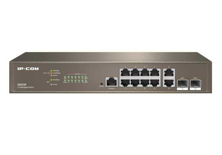 Коммутатор 12PORT 10/100/1000M G5312F IP-COM