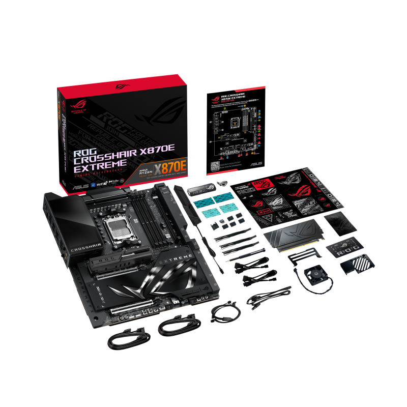 Материнская плата ASUS ROG CROSSHAIR X870E EXTREME AM5 E-ATX 4xDDR5 2xPCIEx16 5xM.2 4xUSB-C HDMI 5GL