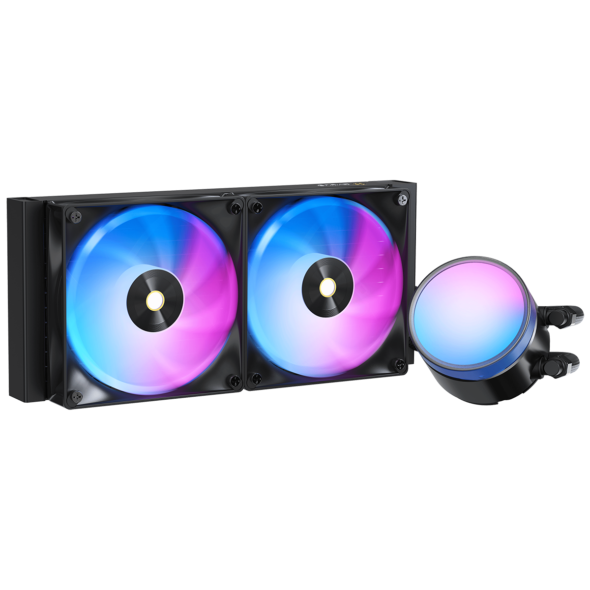 Система жидкостного охлаждения Ocypus Delta L24 BK ARGB V2 (280W, 240mm, Black, ARGB, Fans: 2x120mm,