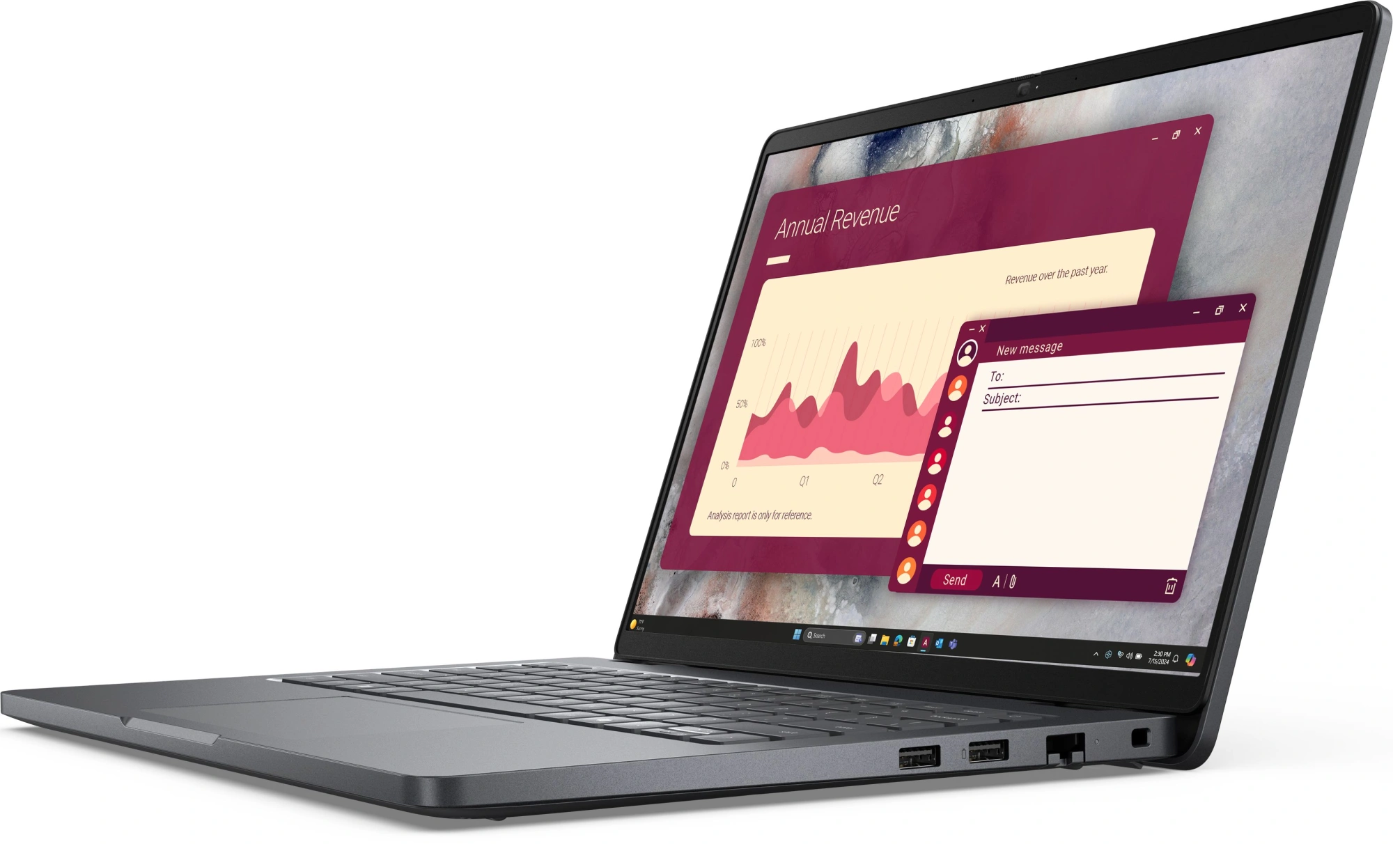 Ноутбук Dell Pro 14 Core Ultra 5 220U 16Gb SSD512Gb Intel Graphics 14" WVA FHD+ (1920x1200) Linux gr