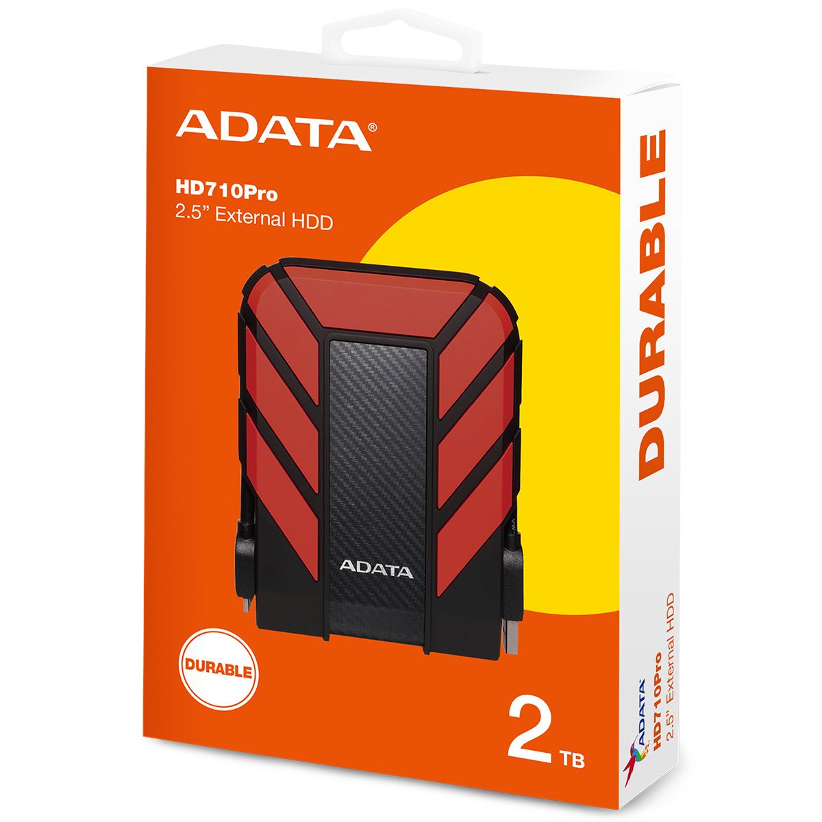 Жесткий диск A-Data USB3.0 2TB AHD710P-2TU31-CRD HD710Pro DashDrive Durable 2.5" красный
