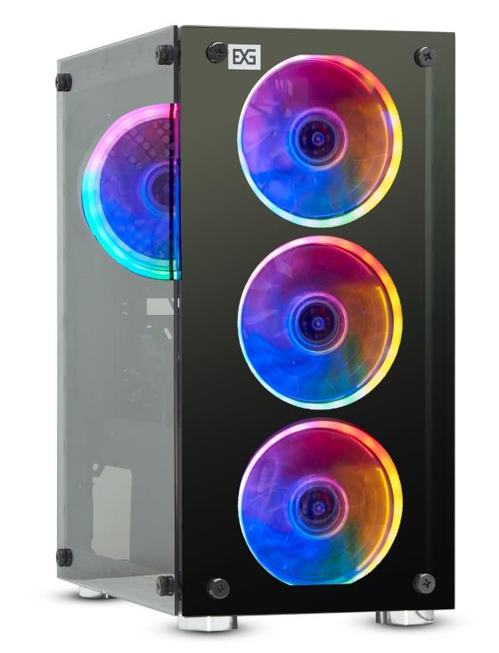 ExegateEX294382RUS Корпус Minitower ExeGate Mistery X2 (mATX, без БП, 2*USB+1*USB3.0, аудио, черный,