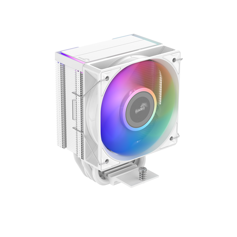 Кулер для процессора SAMA X40L WH (220W, 4-pin PWM, 133.5mm, 4x6mm, ARGB, 1x100mm, 56.6CFM, 31.2dBA,