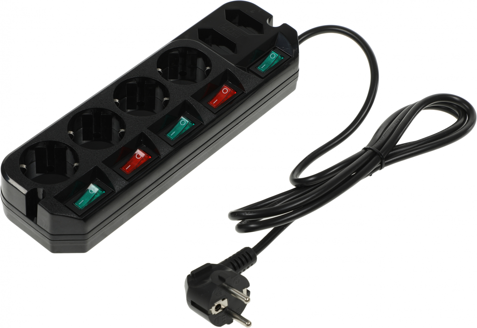 Сетевой удлинитель Most A10 1.6м (6 розеток) черный (коробка)