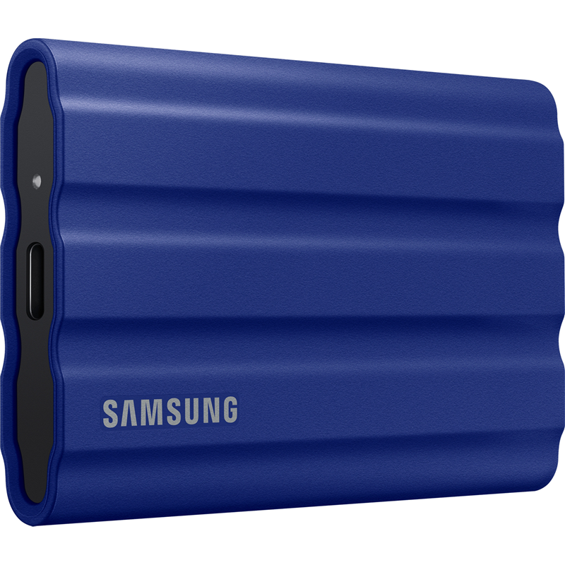 Накопитель SSD Samsung Original USB-C 1Tb MU-PE1T0R/WW Shield T7 1.8" синий