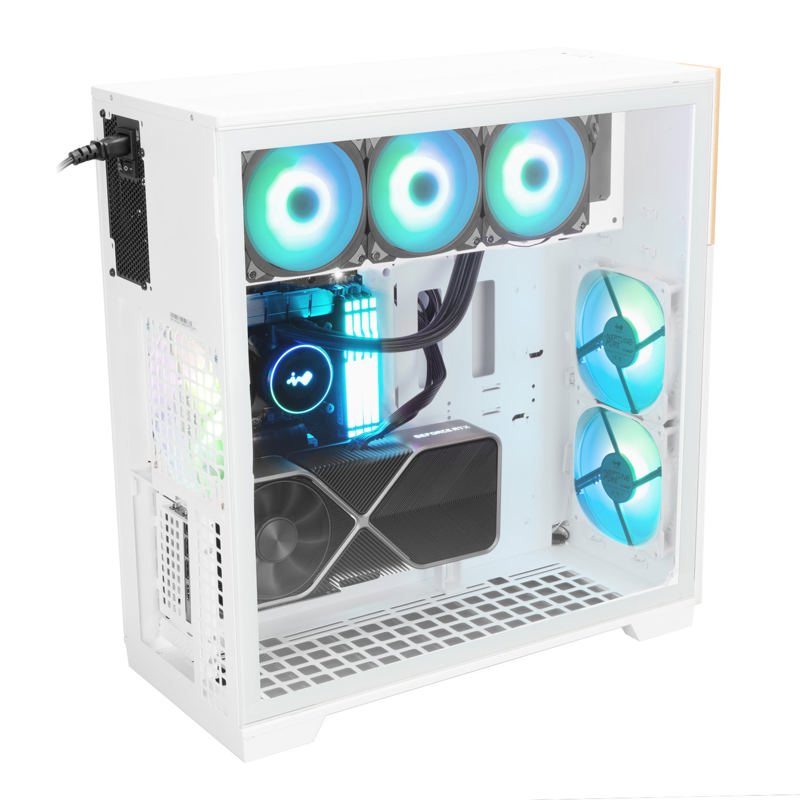 Корпус InWin F5, Full-Tower, TG, 3x140mm ARGB, 2xUSB-A 3.0 + 1xUSB-C 3.2, E-ATX, ATX, mATX, mITX Whi