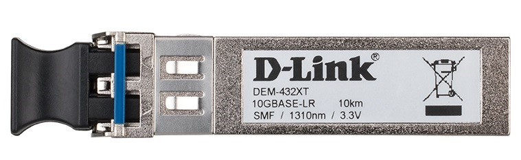 Модуль D-Link Трансивер SFP+, 10GBase-LR (Duplex LC), 1310 нм, для одномодового кабеля, до 10 км