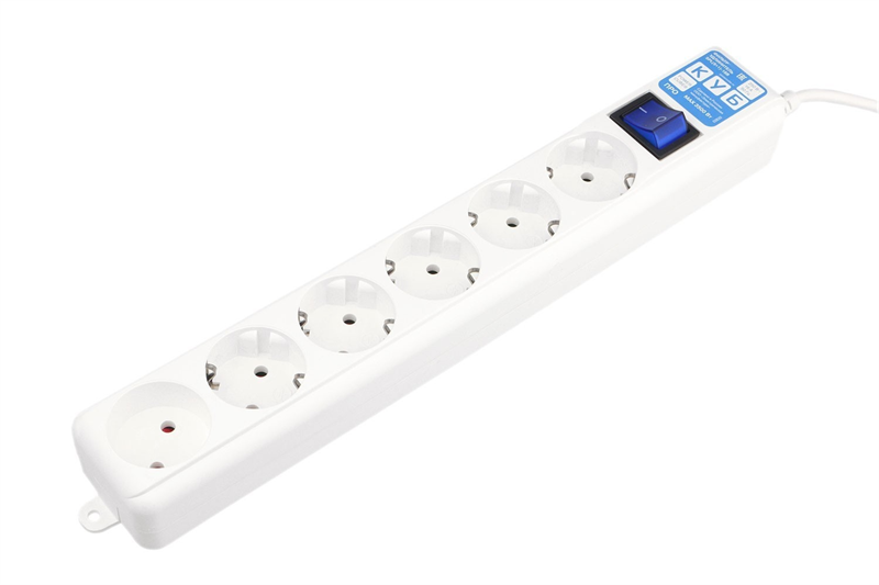 Сетевой фильтр Power Cube сетевой фильтр PRO, 5 метров, 6 розеток SPL(5+1)-16B-P-5M