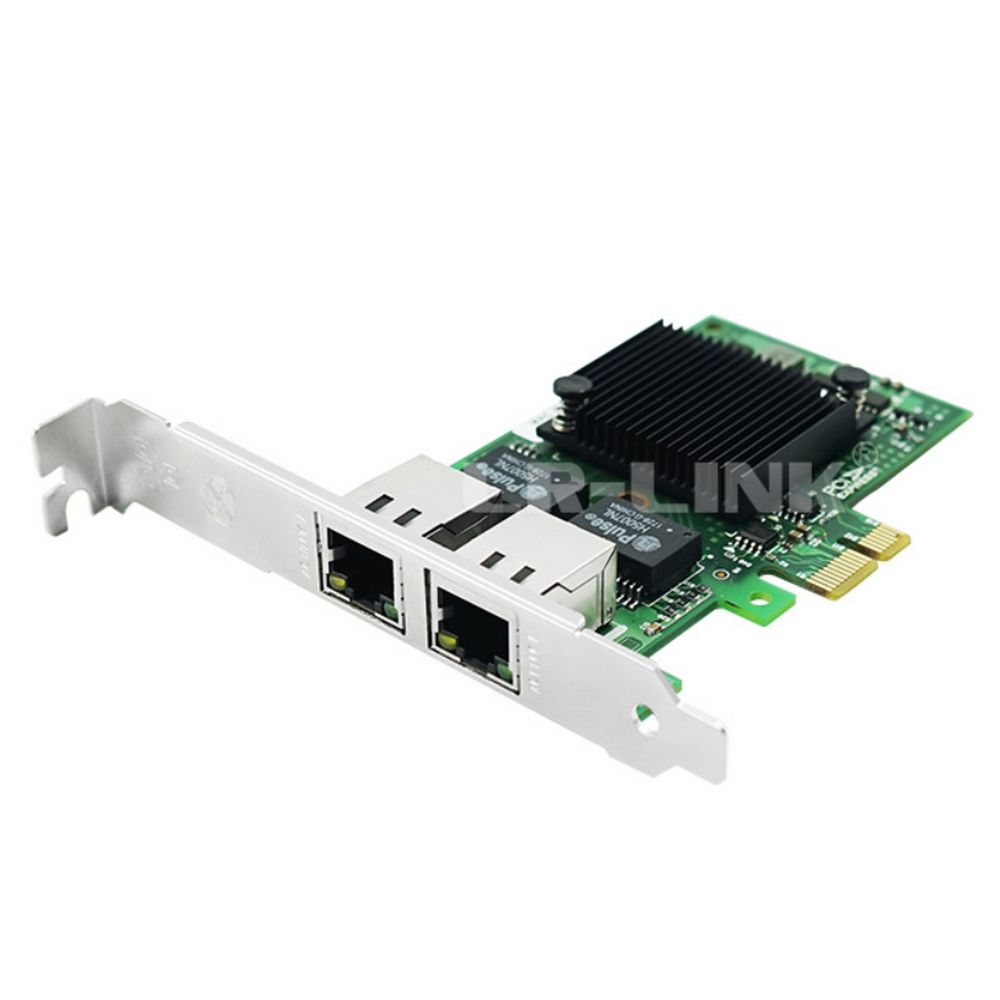 Сетевой адаптер LR-LINK LREC9222HT Intel I350 AM2 PCI-E x1 1GB 2 X RJ45