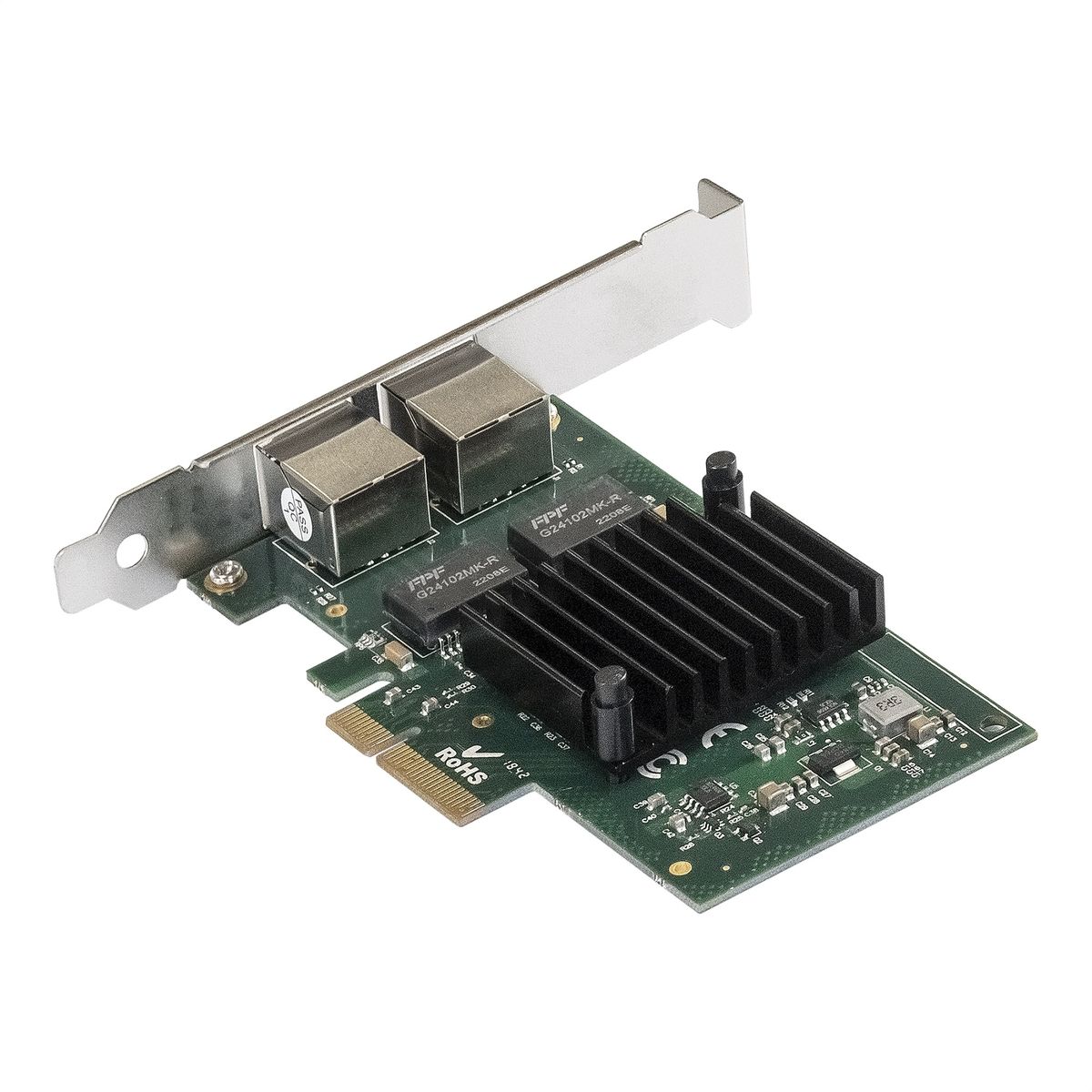 Exegate EX292506RUS Сетевой адаптер ExeGate EXE-I350-T2V2 (PCI-E x4 v2.1, порты 2xRJ45 (медные), 10/