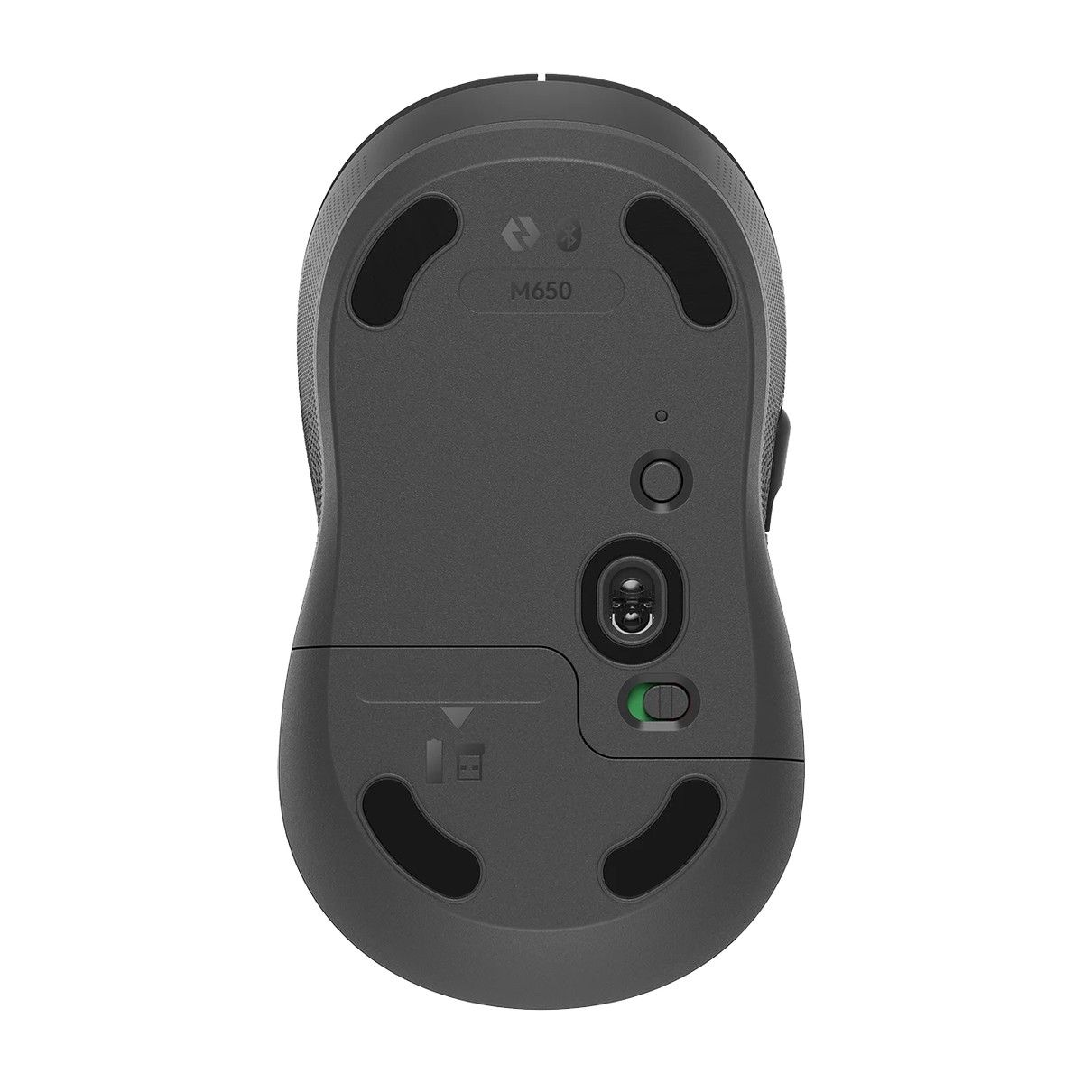 Мышь Logitech M650 графитовый оптическая 4000dpi беспров. BT/Radio USB 4but (910-006390)