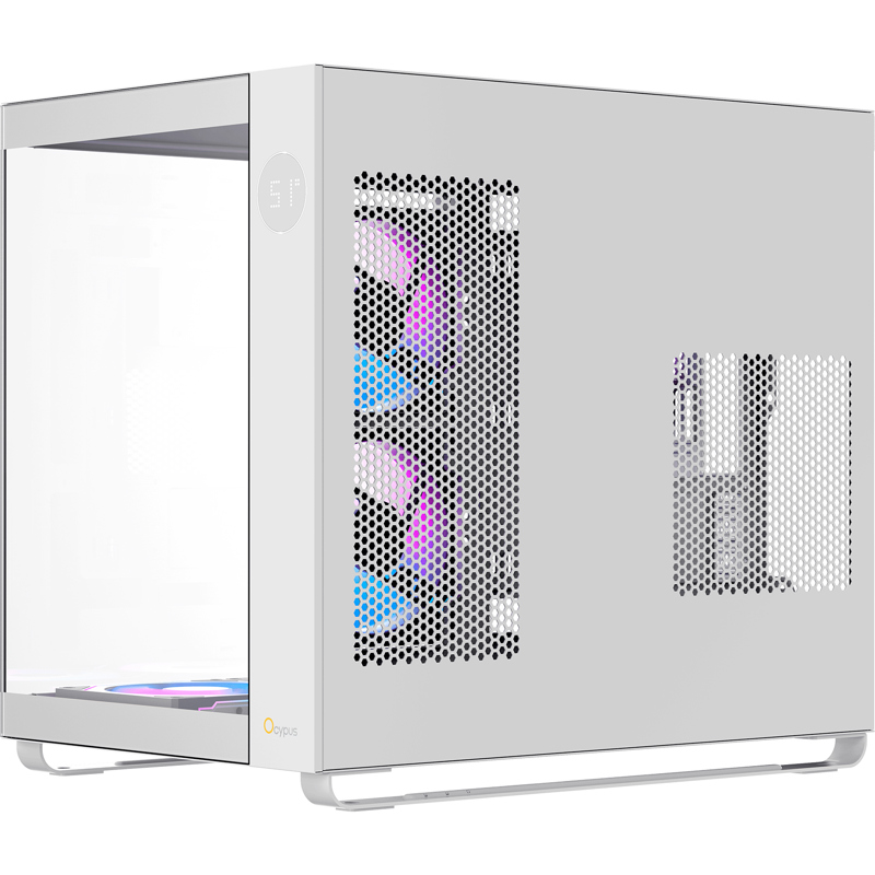 Корпус Ocypus Iota C70 WH ARGB, Midi-Tower, TG, 6x120mm ARGB, 2xUSB-A 3.0 + 1xUSB-C 3.1, ATX, mATX, 