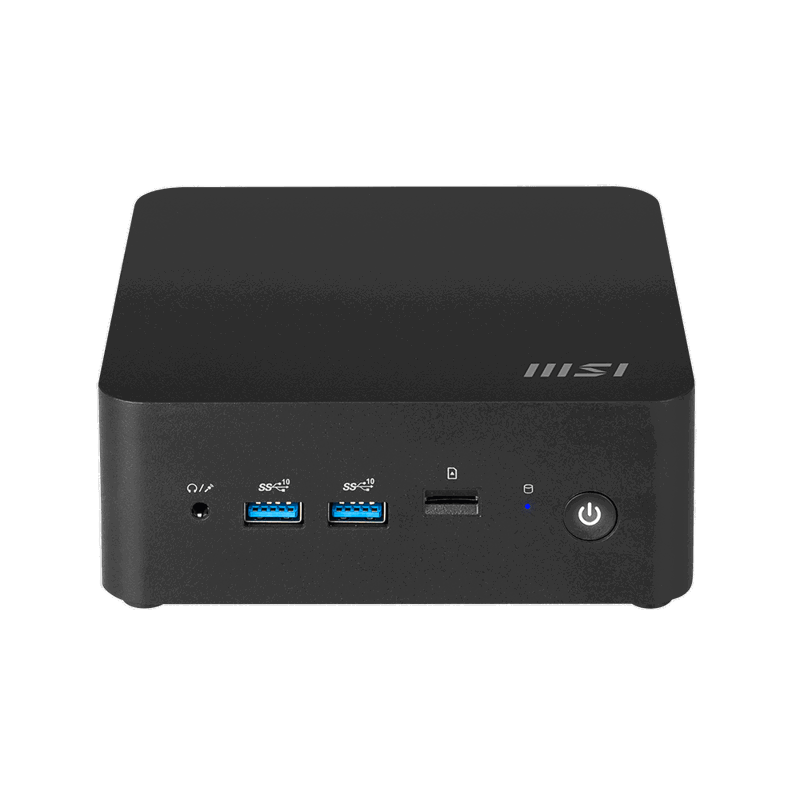 Неттоп MSI Cubi NUC 1M-052BRU Core 5 120U (1.4) Graphics CR без ОС 2xGbitEth WiFi BT 120W черный (93