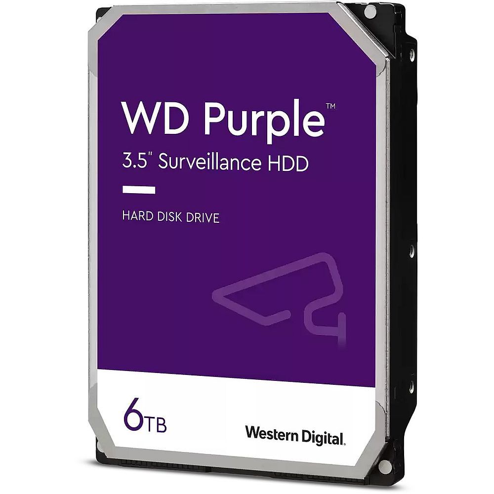 Жесткий диск WD SATA-III 6TB WD64PURZ Surveillance Purple (5400rpm) 256Mb 3.5"