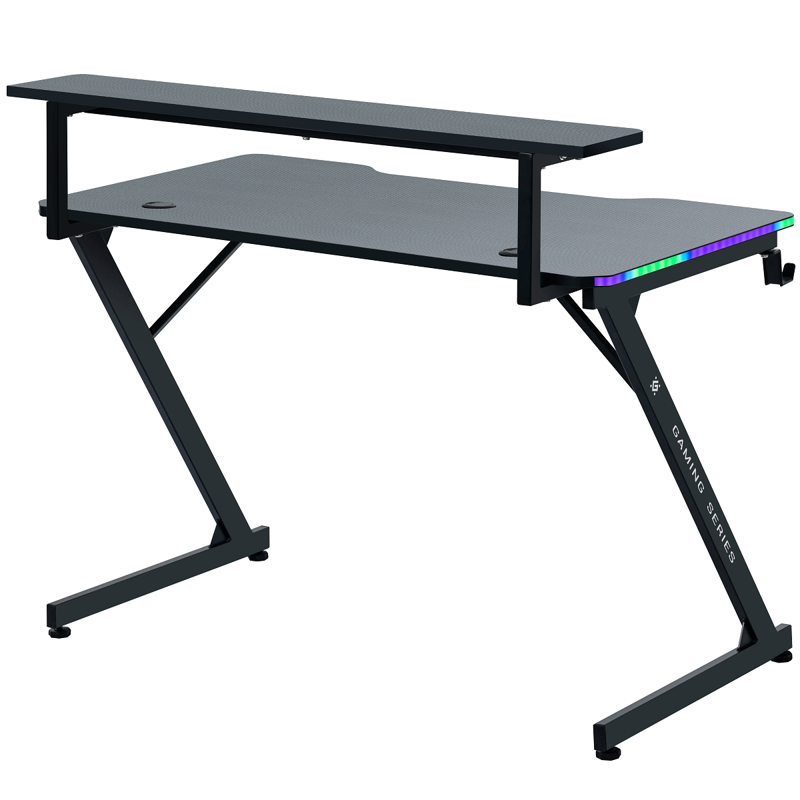 Стол GAMING ADAMANT RGB BLACK 64075 DEFENDER