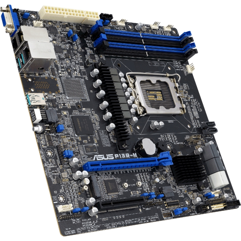 Материнская плата ASUS P13R-M LGA1700 mATX 4xDDR5 PCIEx16 PCIEx8 M.2 VGA 2хGLAN
