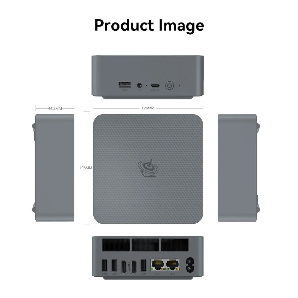 Мини-компьютер Beelink BL/EQR7- LP/7735HS/24G/500G/Milky Grey