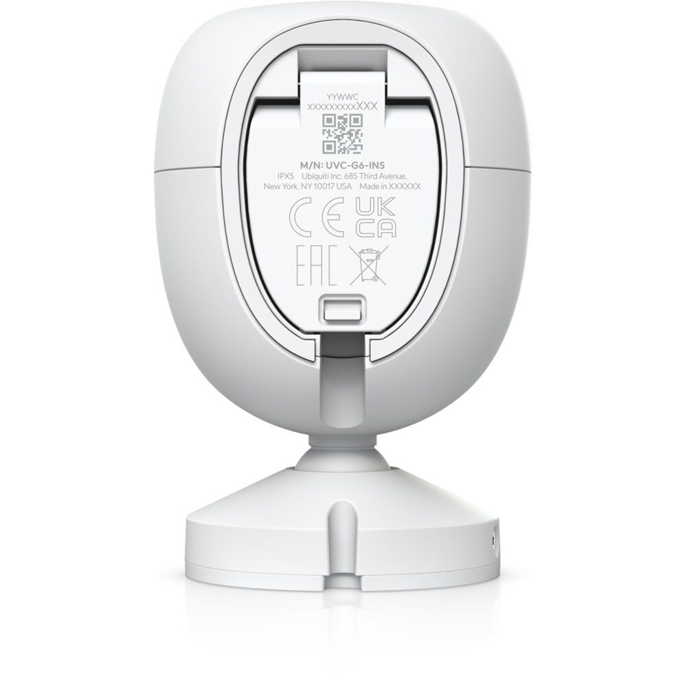UBIQUITI UVC-G6-INS-W Видеокамера 4K (8MP) с Wi-Fi, 30 к/с, 109,9°, Multi-TOPS AI Engine, ИК-подсвет