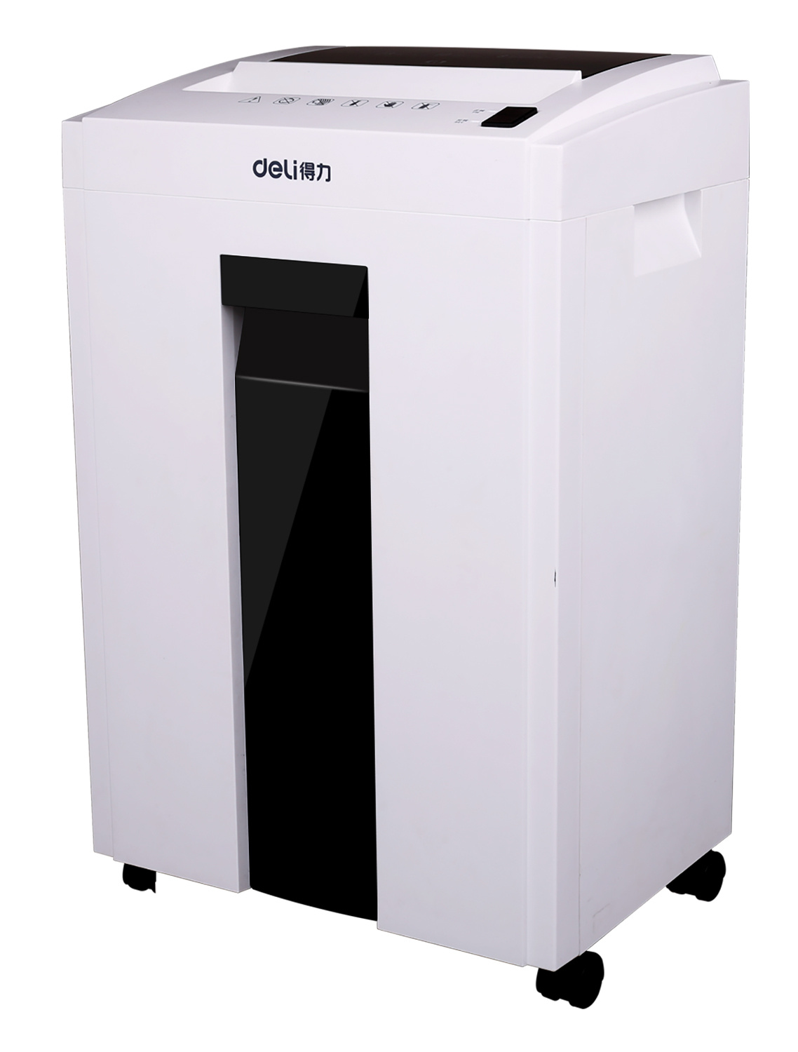 Шредер Deli 9953 белый (секр.P-5) фрагменты 8лист. 23лтр. скрепки скобы пл.карты CD