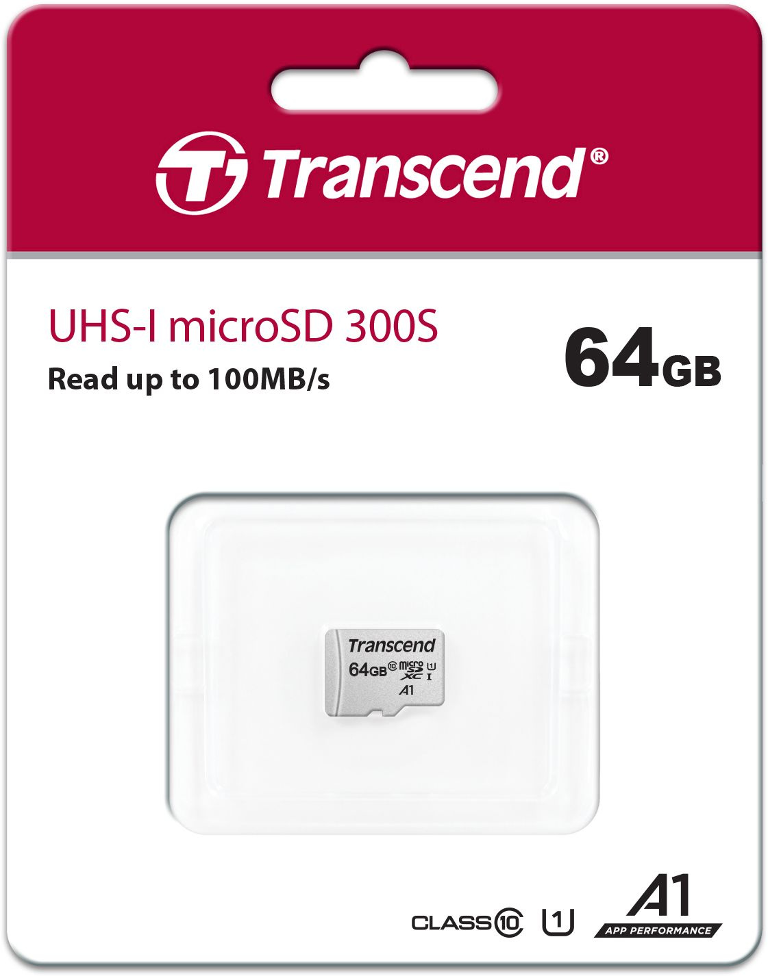 Флеш карта microSDXC 64GB Transcend TS64GUSD300S w/o adapter