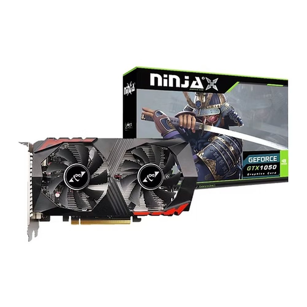 Видеокарта Ninja (Sinotex) GTX1050 2GB GDDR5 128bit DVI DP HDMI 2FAN RTL