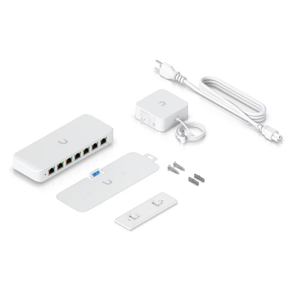 Коммутатор Ubiquiti UniFi Switch Ultra 60W PoE-коммутатор, 8х 1G RJ45, раздача 52 Вт