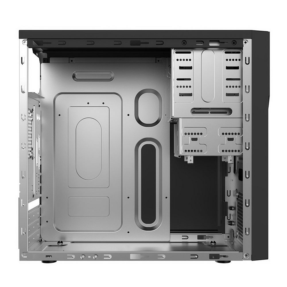 Корпус FoxLine Case Foxline FL–628-FZ450R-U32 |FL–628-FZ450R-U32| mATX case, black, w/PSU 450W 12cm,