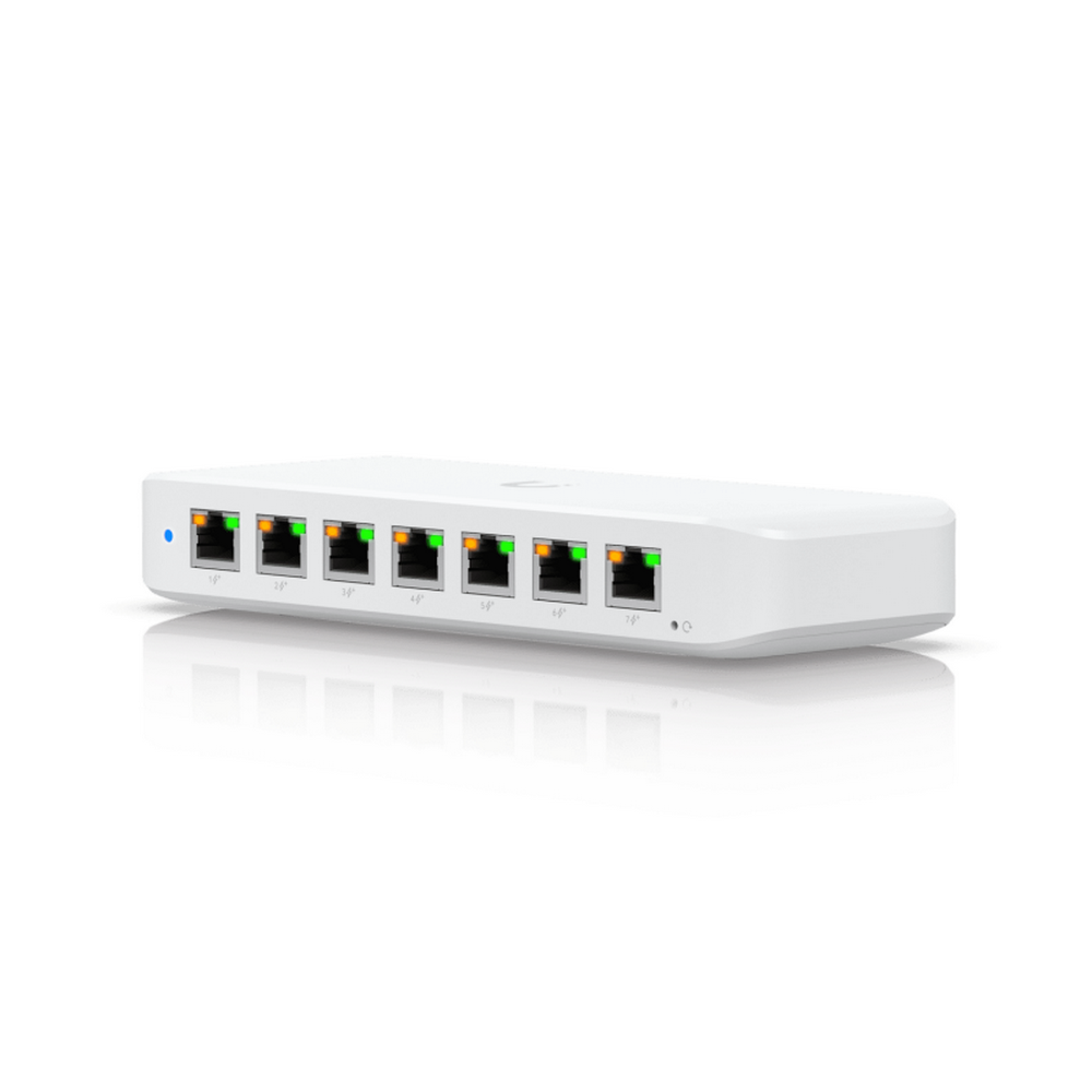 Коммутатор Ubiquiti UniFi Switch Ultra 60W PoE-коммутатор, 8х 1G RJ45, раздача 52 Вт