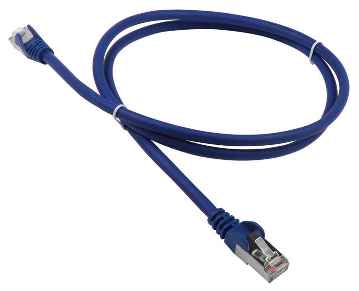 Патч-корд Lanmaster LAN-PC45/S5E-15-BL FTP RJ-45 вил.-вилка RJ-45 кат.5E 15м синий LSZH (уп.:1шт)