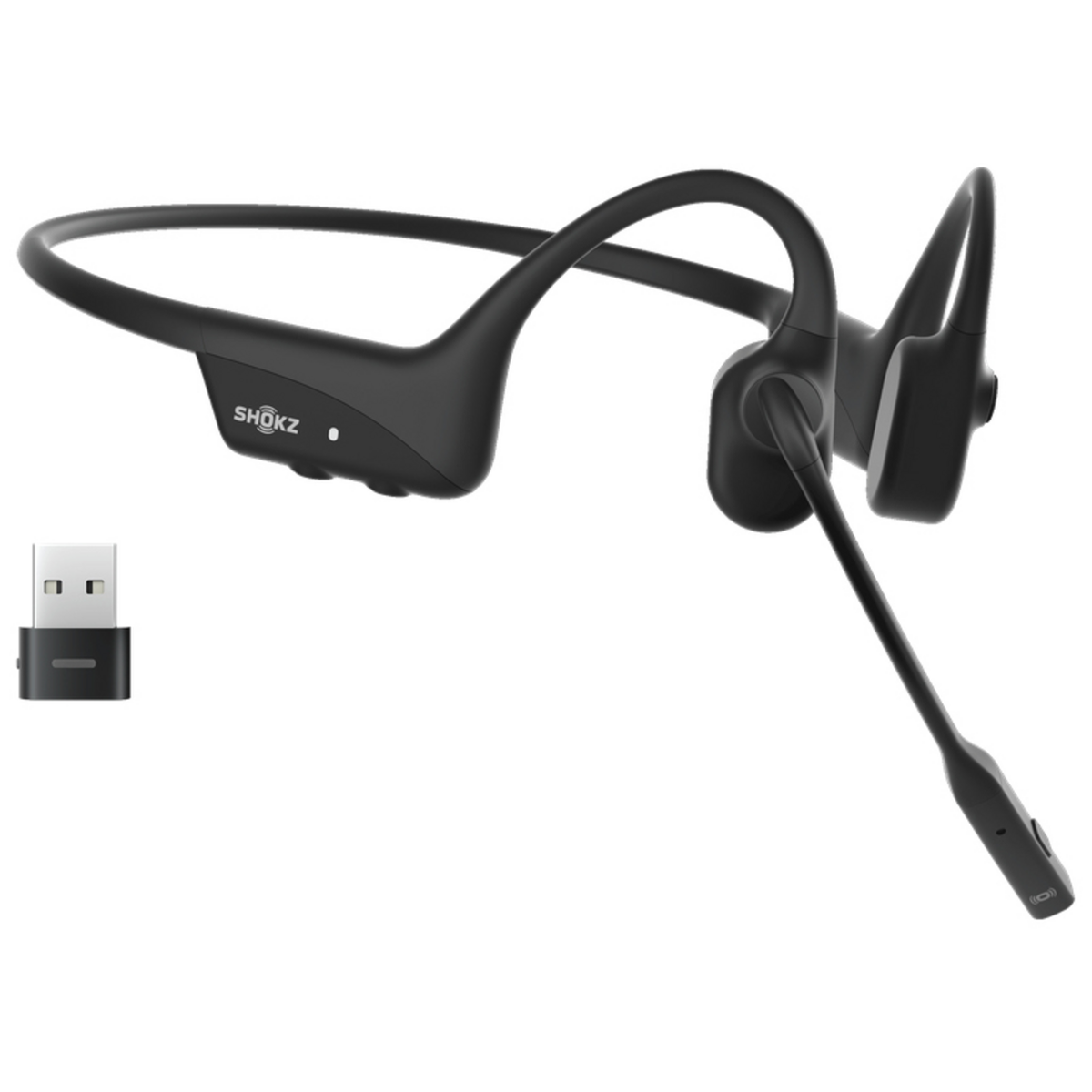 Гарнитура SHOKZ OpenComm2 UC 2025 Upgrade (With USB-C)(PN: C120-AC-BK)